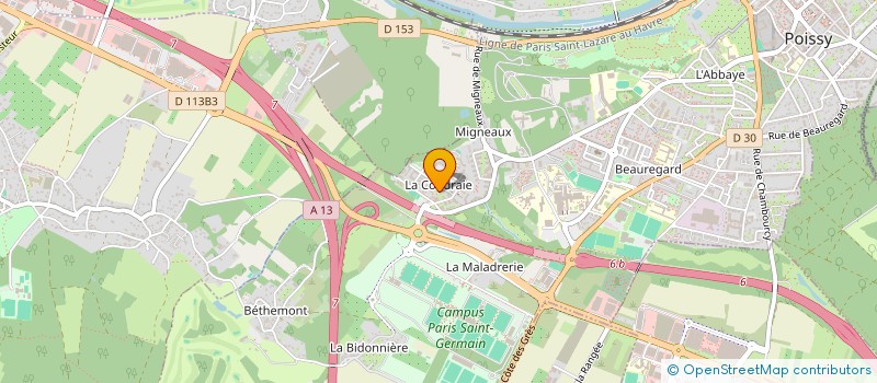 localisation de l'entreprise MONSIEUR JEAN-SONY FONTAL  POISSY