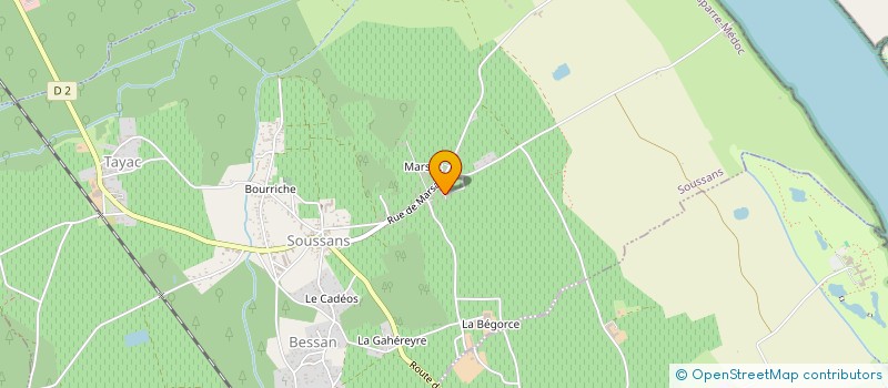 localisation de l'entreprise MONSIEUR JEAN SORGE  SOUSSANS