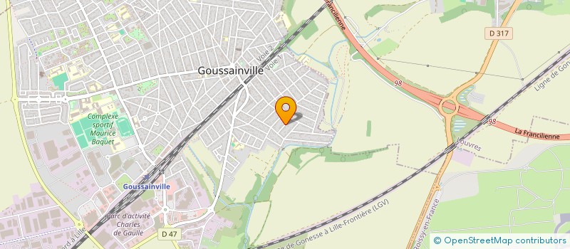 localisation de l'entreprise MONSIEUR JEAN SORIN  GOUSSAINVILLE