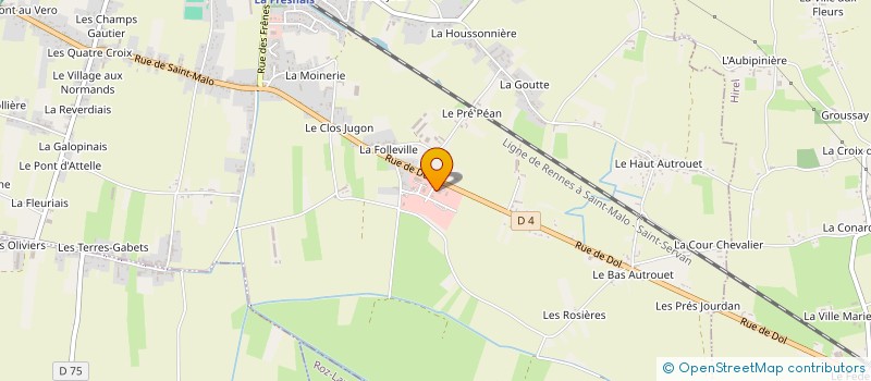 localisation de l'entreprise MONSIEUR JEAN SORRE  LA FRESNAIS