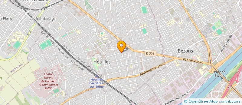 localisation de l'entreprise MONSIEUR JEAN SOUBELET  HOUILLES