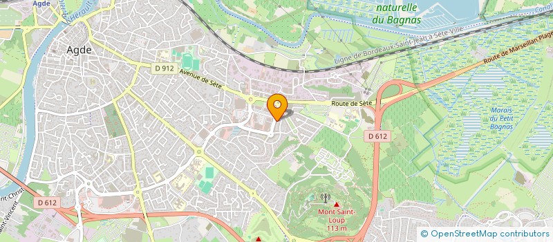 localisation de l'entreprise MONSIEUR JEAN SOUCHARD à AGDE