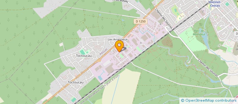 localisation de l'entreprise MONSIEUR JEAN SOUILLOT  CESTAS