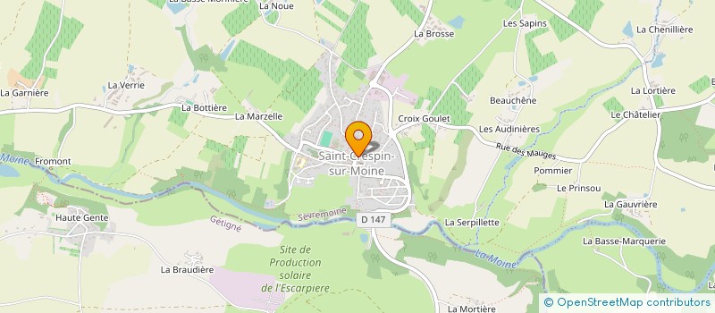 localisation de l'entreprise MONSIEUR JEAN SOULARD à SEVREMOINE