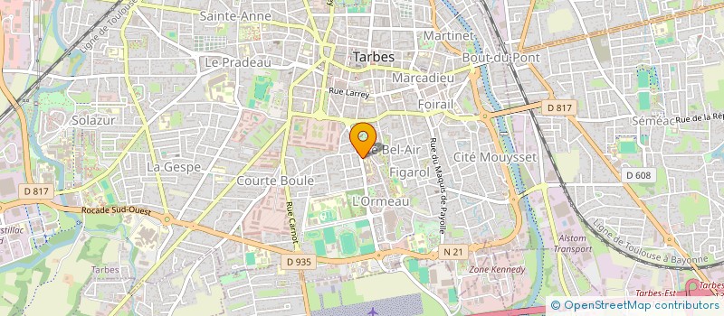 localisation de l'entreprise MONSIEUR JEAN SOULES  TARBES