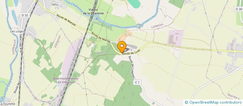 localisation de l'entreprise MONSIEUR JEAN SOULLET  CELLETTES