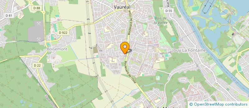 localisation de l'entreprise MONSIEUR JEAN SOUPPAYA  VAUREAL