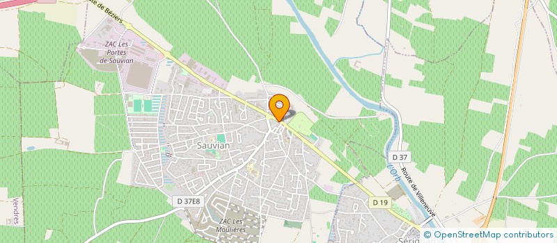 localisation de l'entreprise MONSIEUR JEAN SOUQUET  SAUVIAN
