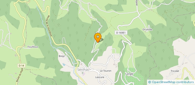 localisation de l'entreprise MONSIEUR JEAN SOURIE  SERILHAC