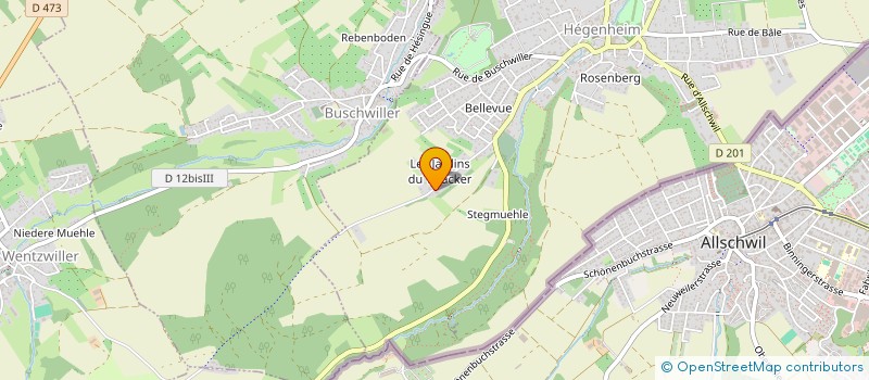 localisation de l'entreprise MONSIEUR JEAN STADLER  BUSCHWILLER