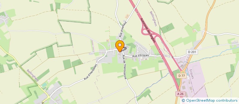 localisation de l'entreprise MONSIEUR JEAN STEENKESTE  BELLINGHEM