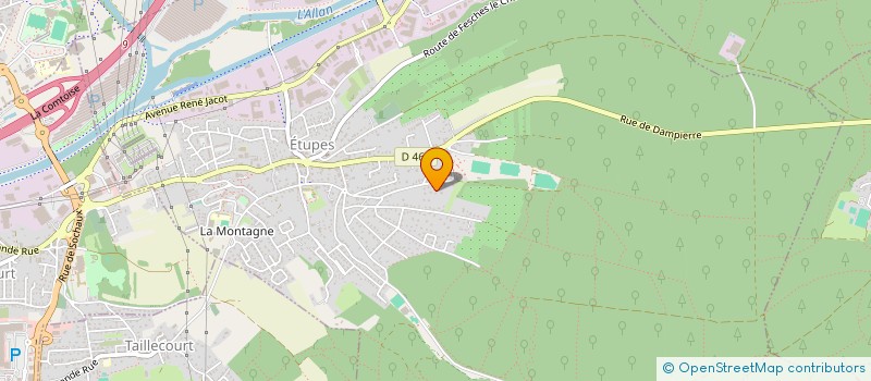 localisation de l'entreprise MONSIEUR JEAN STENZEL  ETUPES