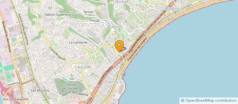 localisation de l'entreprise MONSIEUR JEAN-STEPHANE BAGOEE à NICE