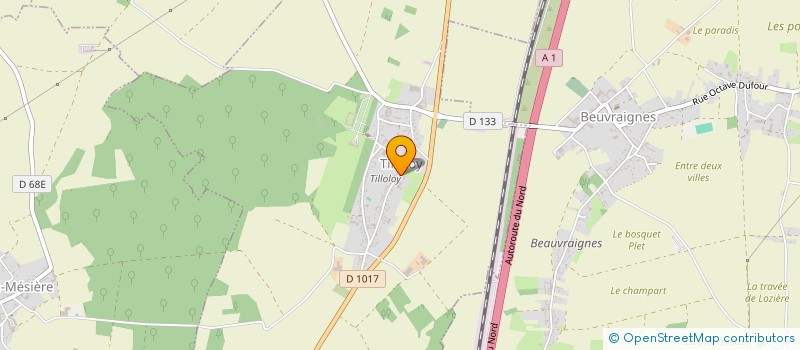 localisation de l'entreprise MONSIEUR JEAN STIEVENARD  TILLOLOY