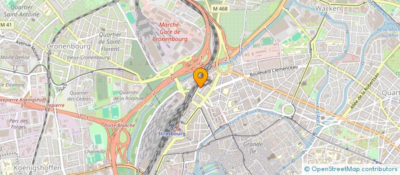 localisation de l'entreprise MONSIEUR JEAN STORCK à STRASBOURG
