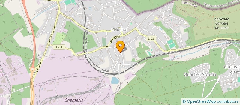 localisation de l'entreprise MONSIEUR JEAN STOSSE  L'HOPITAL