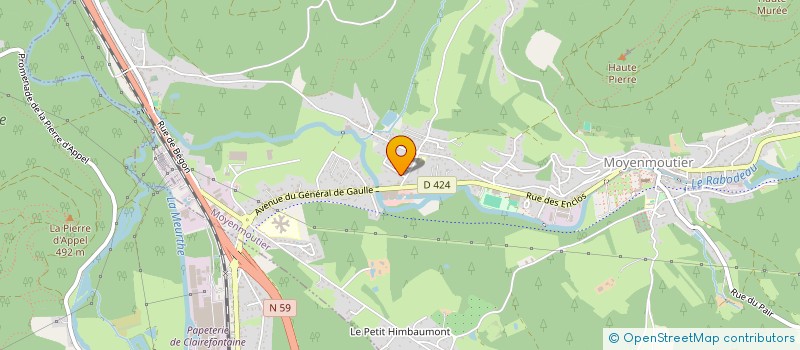 localisation de l'entreprise MONSIEUR JEAN SUCHEL  MOYENMOUTIER