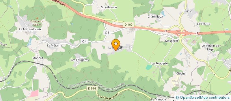 localisation de l'entreprise MONSIEUR JEAN SUDRON  SAINT-SULPICE-LE-GUERETOIS
