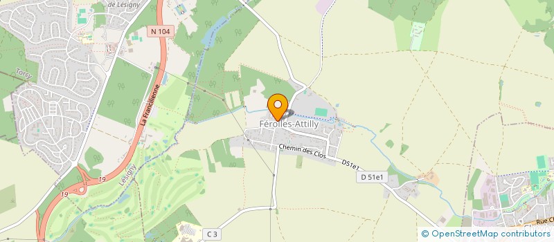 localisation de l'entreprise MONSIEUR JEAN SUEUR  FEROLLES-ATTILLY