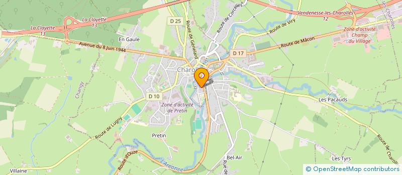 localisation de l'entreprise MONSIEUR JEAN SUGNOT  CHAROLLES