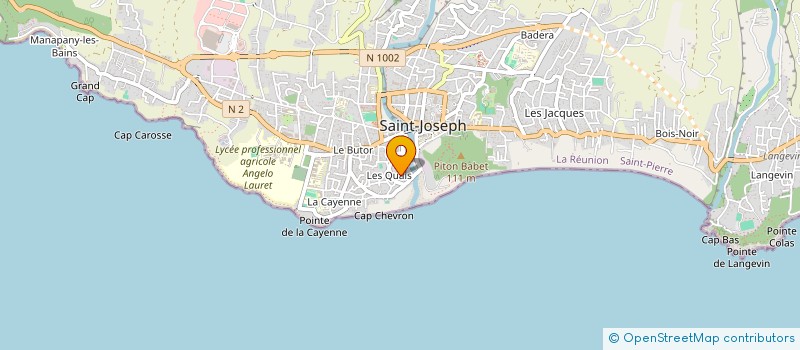 localisation de l'entreprise MONSIEUR JEAN SUZANNE  SAINT-JOSEPH