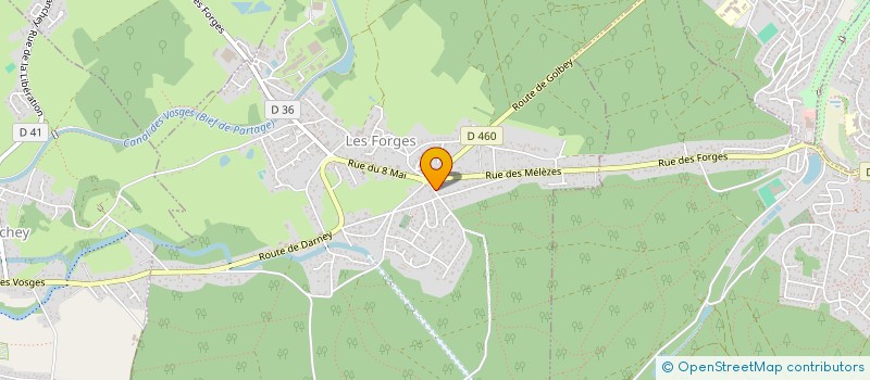 localisation de l'entreprise MONSIEUR JEAN SYLVESTRE  LES FORGES