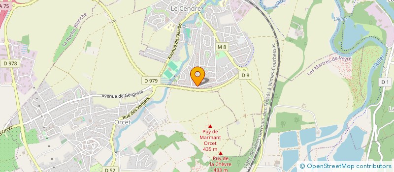 localisation de l'entreprise MONSIEUR JEAN SZORADI  LE CENDRE