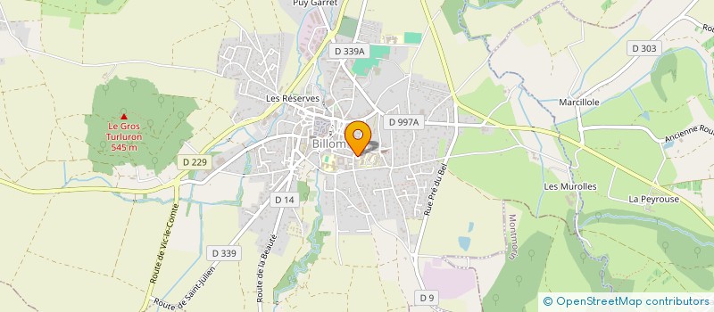 localisation de l'entreprise MONSIEUR JEAN TABOULOT  BILLOM