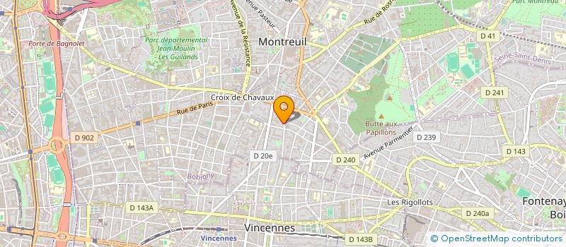 localisation de l'entreprise MONSIEUR JEAN TABOUREL à MONTREUIL