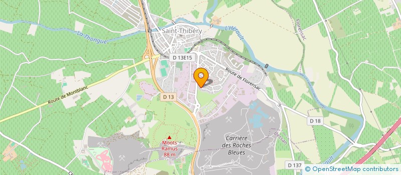 localisation de l'entreprise MONSIEUR JEAN TACHET  SAINT-THIBERY