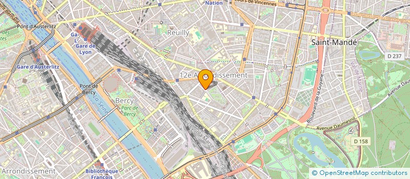 localisation de l'entreprise MONSIEUR JEAN TADDEI  PARIS