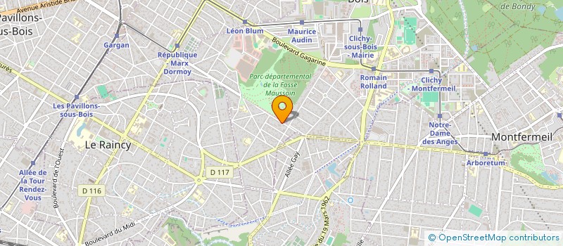 localisation de l'entreprise MONSIEUR JEAN TAFFARA à CLICHY-SOUS-BOIS