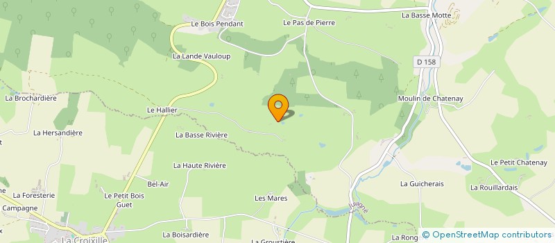 localisation de l'entreprise MONSIEUR JEAN TAFFOREAU  LA CROIXILLE