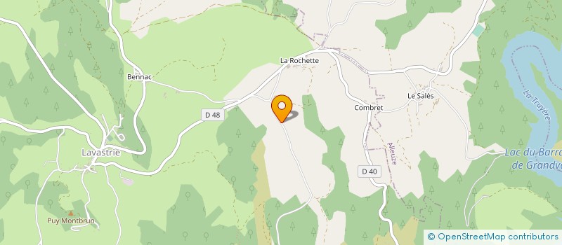 localisation de l'entreprise MONSIEUR JEAN TAILLADE à NEUVEGLISE-SUR-TRUYERE