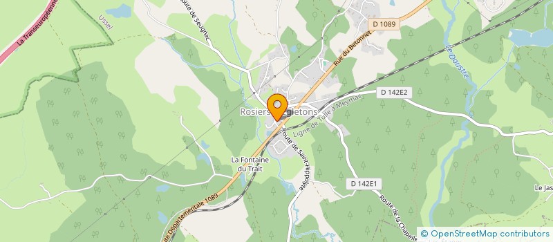 localisation de l'entreprise MONSIEUR JEAN TALBERT  ROSIERS-D'EGLETONS