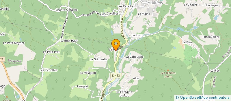 localisation de l'entreprise MONSIEUR JEAN TALOU-LINARES  MONTAGNAC LA CREMPSE