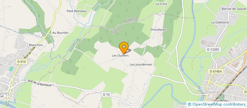 localisation de l'entreprise MONSIEUR JEAN TAMERLO à COUTRAS