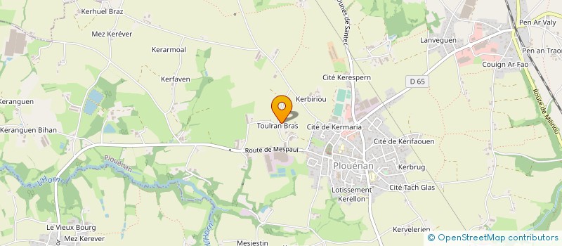 localisation de l'entreprise MONSIEUR JEAN TANGUY à PLOUENAN