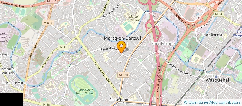 localisation de l'entreprise MONSIEUR JEAN TAREL à MARCQ-EN-BARŒUL