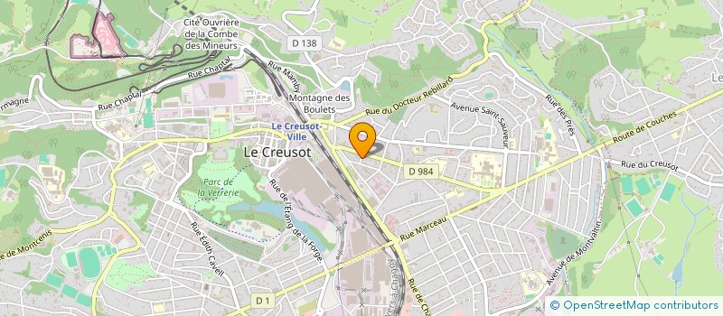 localisation de l'entreprise MONSIEUR JEAN TAUPENOT à LE CREUSOT