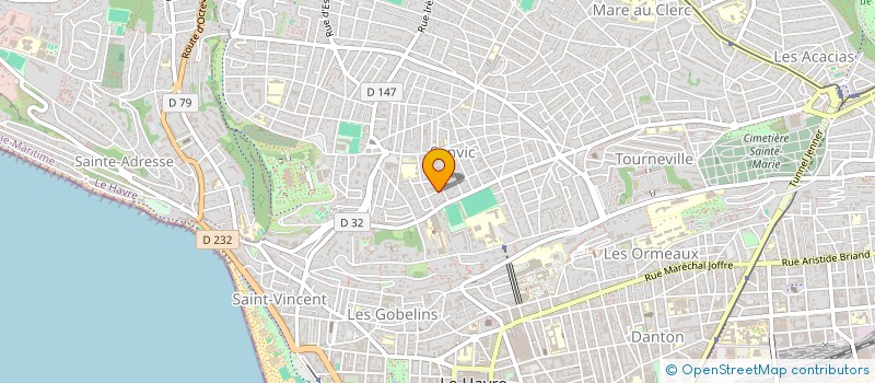 localisation de l'entreprise MONSIEUR JEAN TAUVEL à LE HAVRE