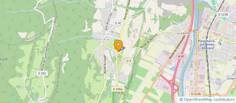 localisation de l'entreprise MONSIEUR JEAN TAVERNARO  BARRAUX