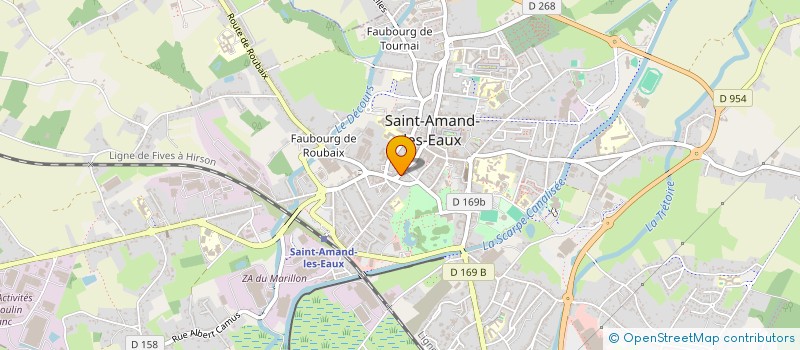 localisation de l'entreprise MONSIEUR JEAN TAVERNIERS à SAINT-AMAND-LES-EAUX