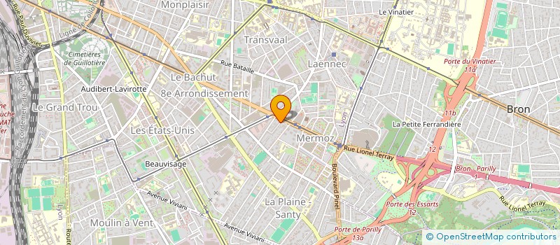 localisation de l'entreprise MONSIEUR JEAN TAVET à LYON