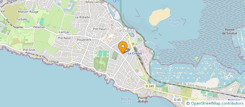 localisation de l'entreprise MONSIEUR JEAN TEHARD  LE CROISIC