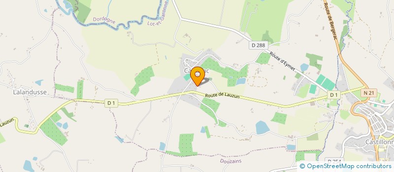 localisation de l'entreprise MONSIEUR JEAN TEILLET  CAHUZAC