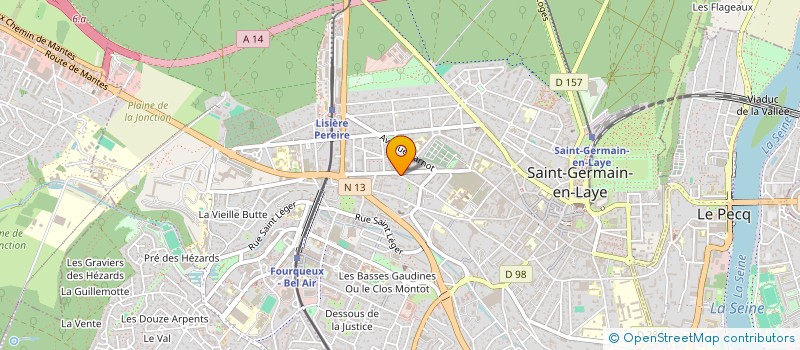 localisation de l'entreprise MONSIEUR JEAN TEISSIERE  SAINT-GERMAIN-EN-LAYE