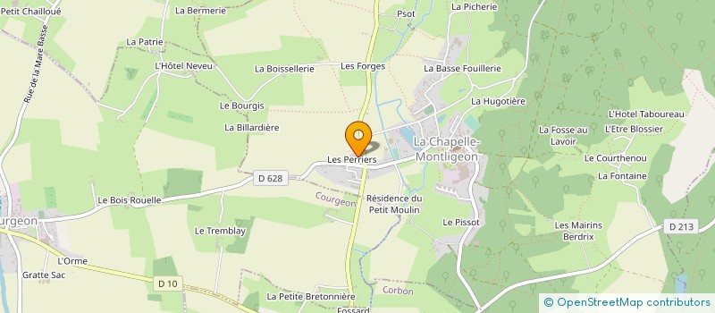 localisation de l'entreprise MONSIEUR JEAN TENCE à LA CHAPELLE-MONTLIGEON