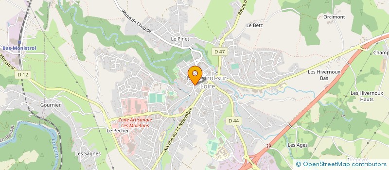 localisation de l'entreprise MONSIEUR JEAN TERME  MONISTROL-SUR-LOIRE