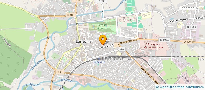 localisation de l'entreprise MONSIEUR JEAN TERNARD  LUNEVILLE